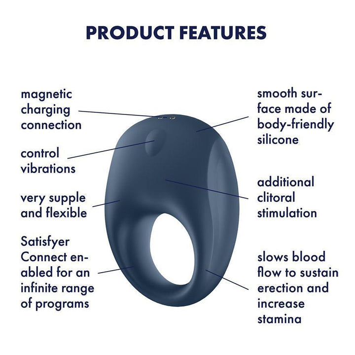 Anillo Vibrador Para El Pene Satisfyer Strong One Ring-Juguetes-Sexo Sentido-SexoSentido