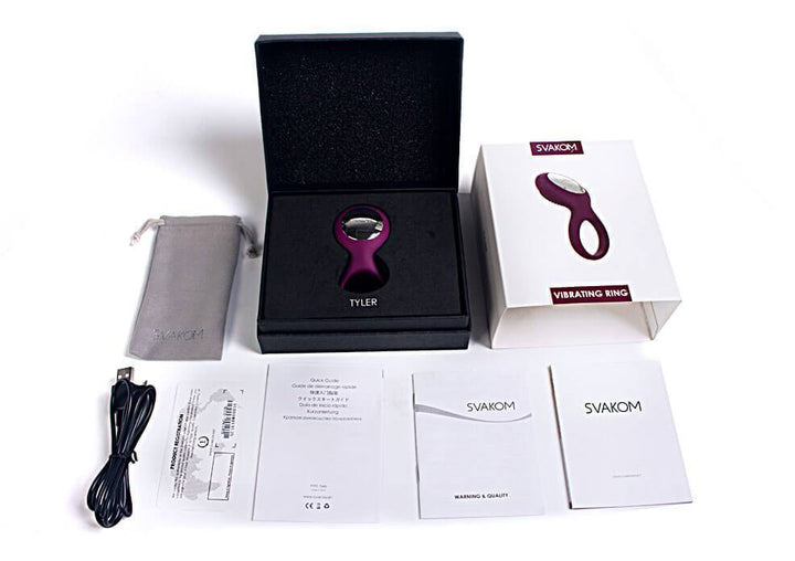 Anillo Vibrador Para El Pene Tyler Svakom-Juguetes-Sexo Sentido-SexoSentido