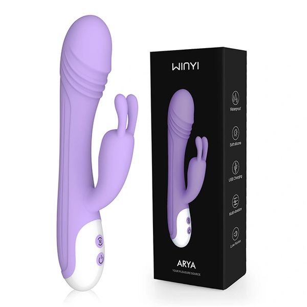 Winyi Arya Vibrador Punto G + Estimulador de Clítoris-Juguetes-Sexo Sentido-SexoSentido