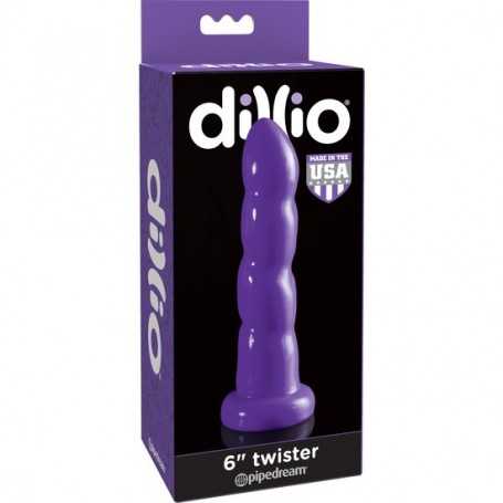 Masturbador Twister Dillio 6" (16.5 cm) Púrpura-Juguetes-Sexo Sentido-SexoSentido