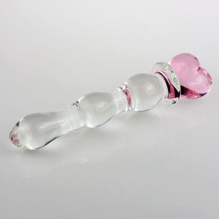 Dildo Vidrio Corazón-Juguetes-Sexo Sentido-SexoSentido