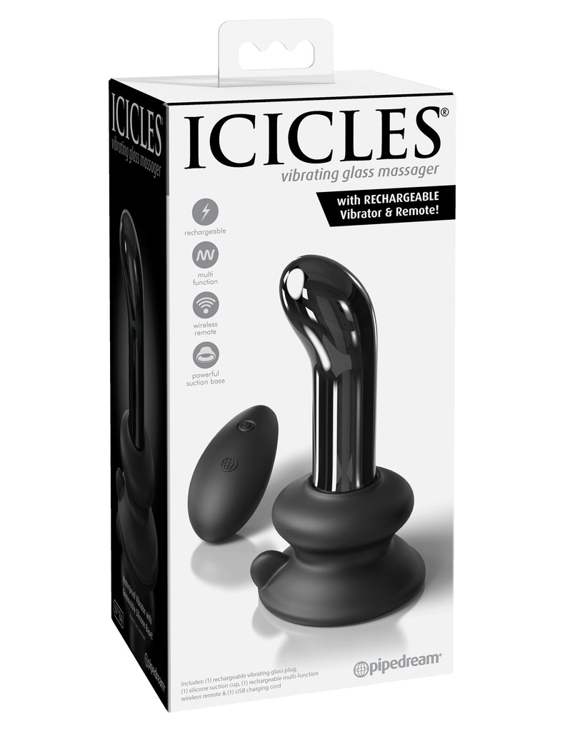 Vibrador Punto G/P de Vidrio Icicles 84 – Sexo Sentido Tienda Erótica