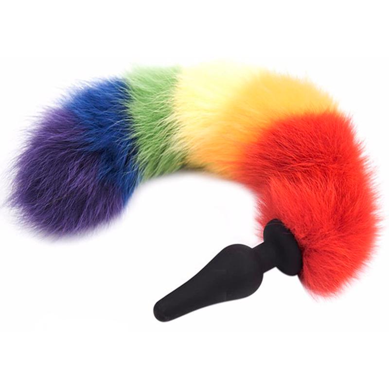 Plug Cola Silicona Rainbow-Juguetes-Sexo Sentido-SexoSentido
