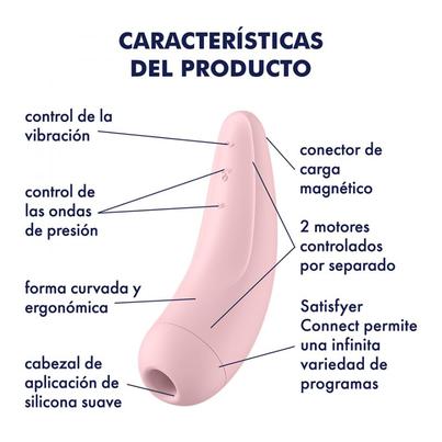 Estimulador de Clítoris Satisfyer Curvy 2+-Juguetes-Sexo Sentido-SexoSentido