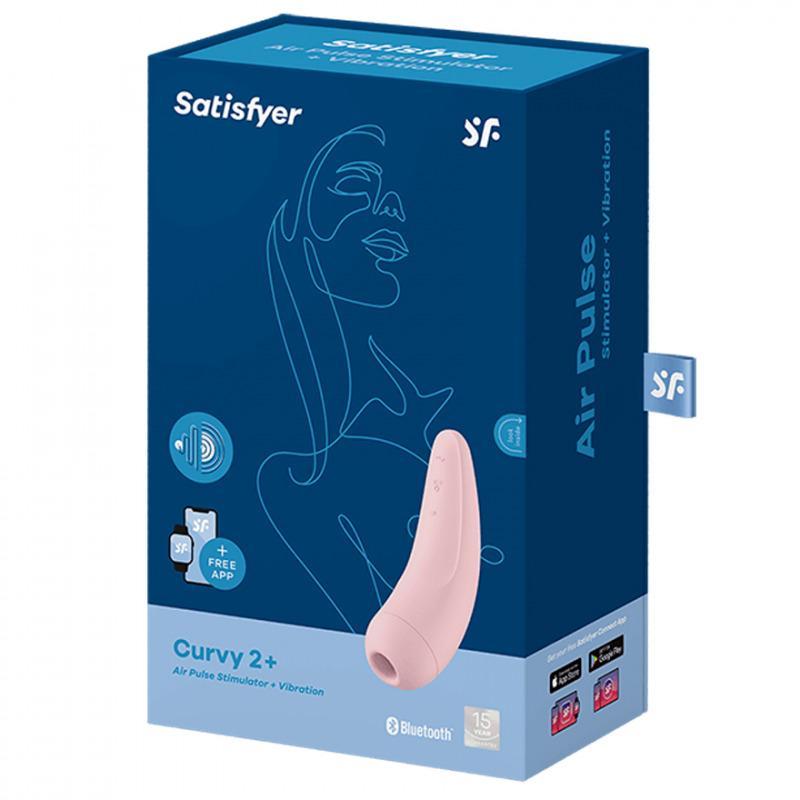 Estimulador de Clítoris Satisfyer Curvy 2+-Juguetes-Sexo Sentido-SexoSentido