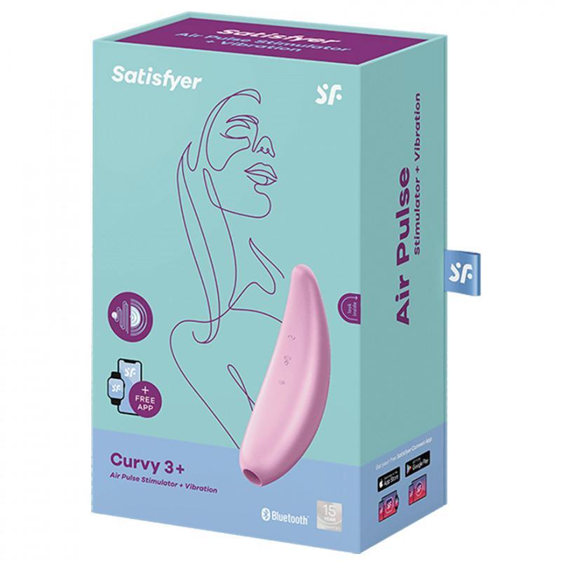 Estimulador de Clítoris Satisfyer Curvy 3+-Juguetes-Sexo Sentido-SexoSentido