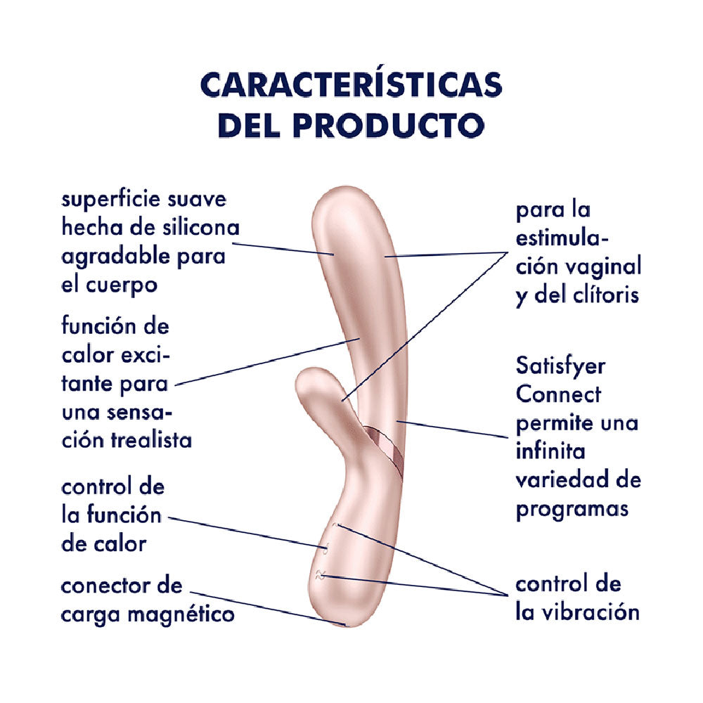 Satisfyer Hot Lover Térmico Plateado mediante APP-Juguetes-Sexo Sentido-SexoSentido