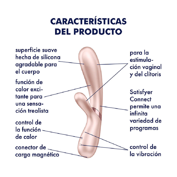 Satisfyer Hot Lover Térmico Plateado mediante APP-Juguetes-Sexo Sentido-SexoSentido